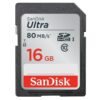 16GB SD Ultra Sandisk Memory Card (SDSDUNC-016G-GN6IN)