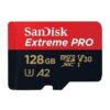128GB Micro SDXC Extreme Pro A2 Sandisk Memory Card (SDSQXCD-128G-GN6MA) - Image 2