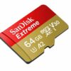 64GB Micro SDXC Extreme Sandisk Memory Card (SDSQXAH-064G-GN6MN) - Image 2