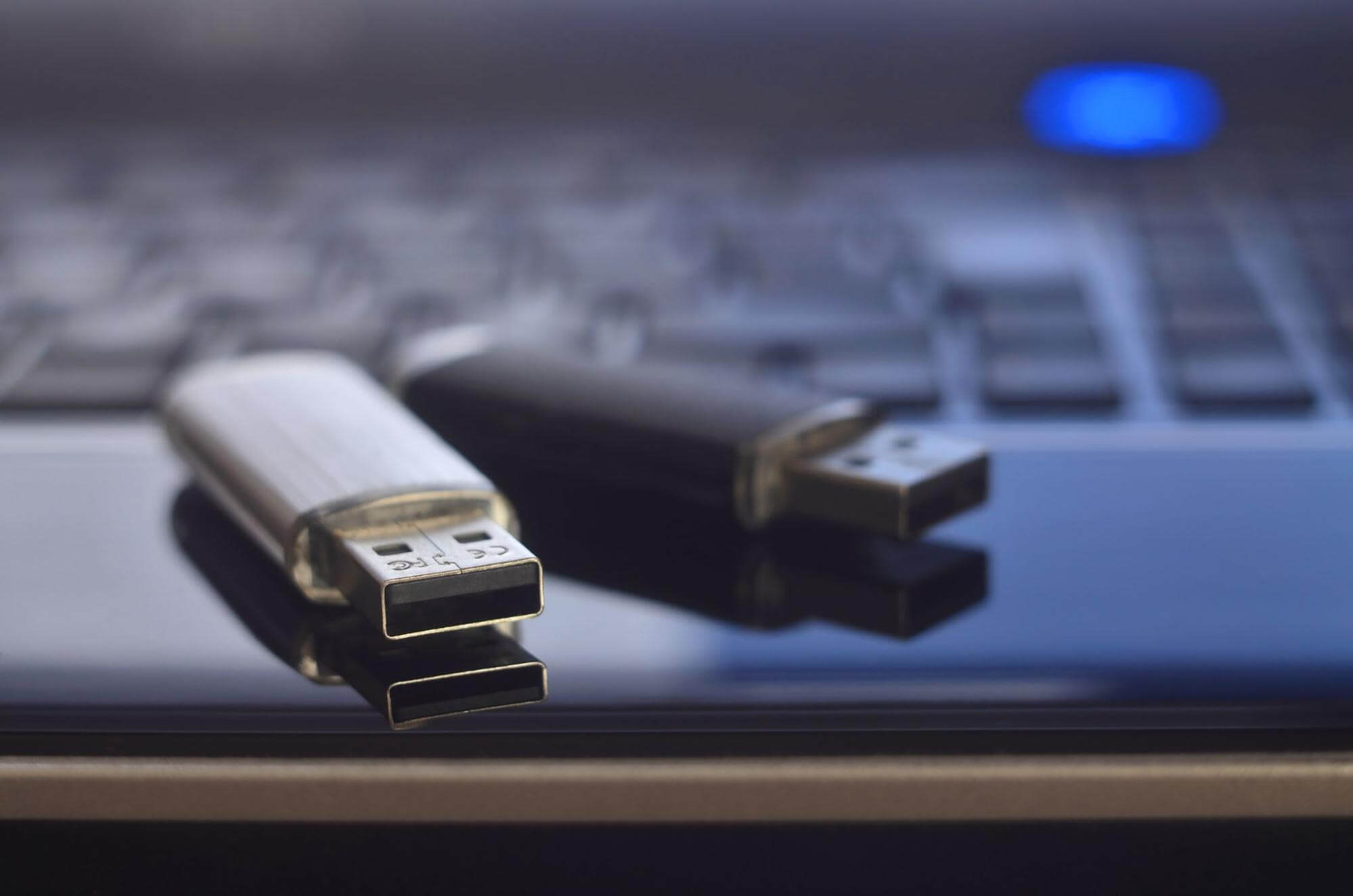 duplicated flash drives on computer