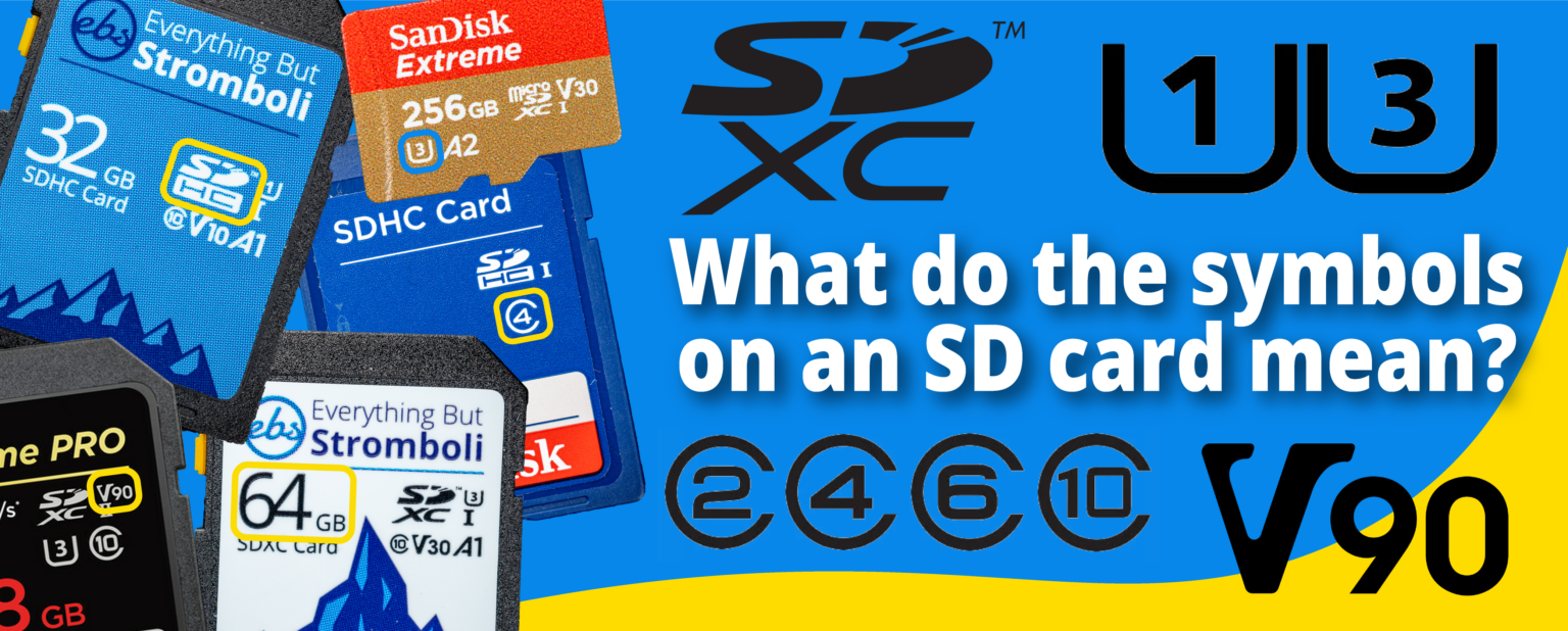 What the symbols on an SD card mean