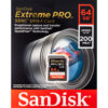 64GB SD Extreme Pro SDXC UHS-I Sandisk Memory Card (SDSDXXU-064G-GN4IN) - Image 2