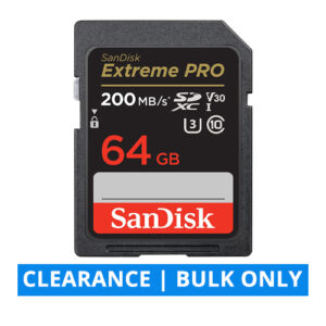 64GB SD Extreme Pro SDXC UHS-I Sandisk Memory Card (SDSDXXU-064G-GN4IN) CLEARANCE BULK ONLY