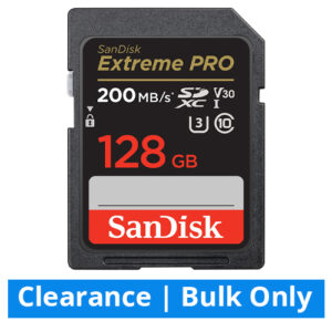128GB SD Extreme Pro SDXC UHS-I Sandisk Memory Card (SDSDXXD-128G-GN4IN) BULK IN CASES ONLY