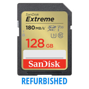 128GB SD Extreme Sandisk Memory Card (SDSDXVA-128G-GNCIN) REFURBISHED IN CASES