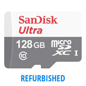128GB Microsdxc Ultra Sandisk Memory Card (SDSQUNR-128G-GN6MN) REFURBISHED IN CASES