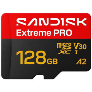 128GB SanDisk Extreme Pro MicroSDXC Memory Card (SDSQXCJ-128G-GS6MA)