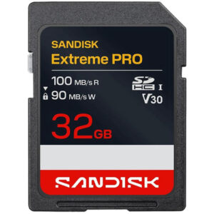 32GB SanDisk SD Extreme Pro SDHC UHS-I Memory Card (SDSDXXO-032G-GSCIN)