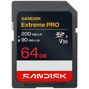 64GB SanDisk Extreme Pro SDXC UHS-I Memory Card (SDSDXXU-064G-GSCIN)